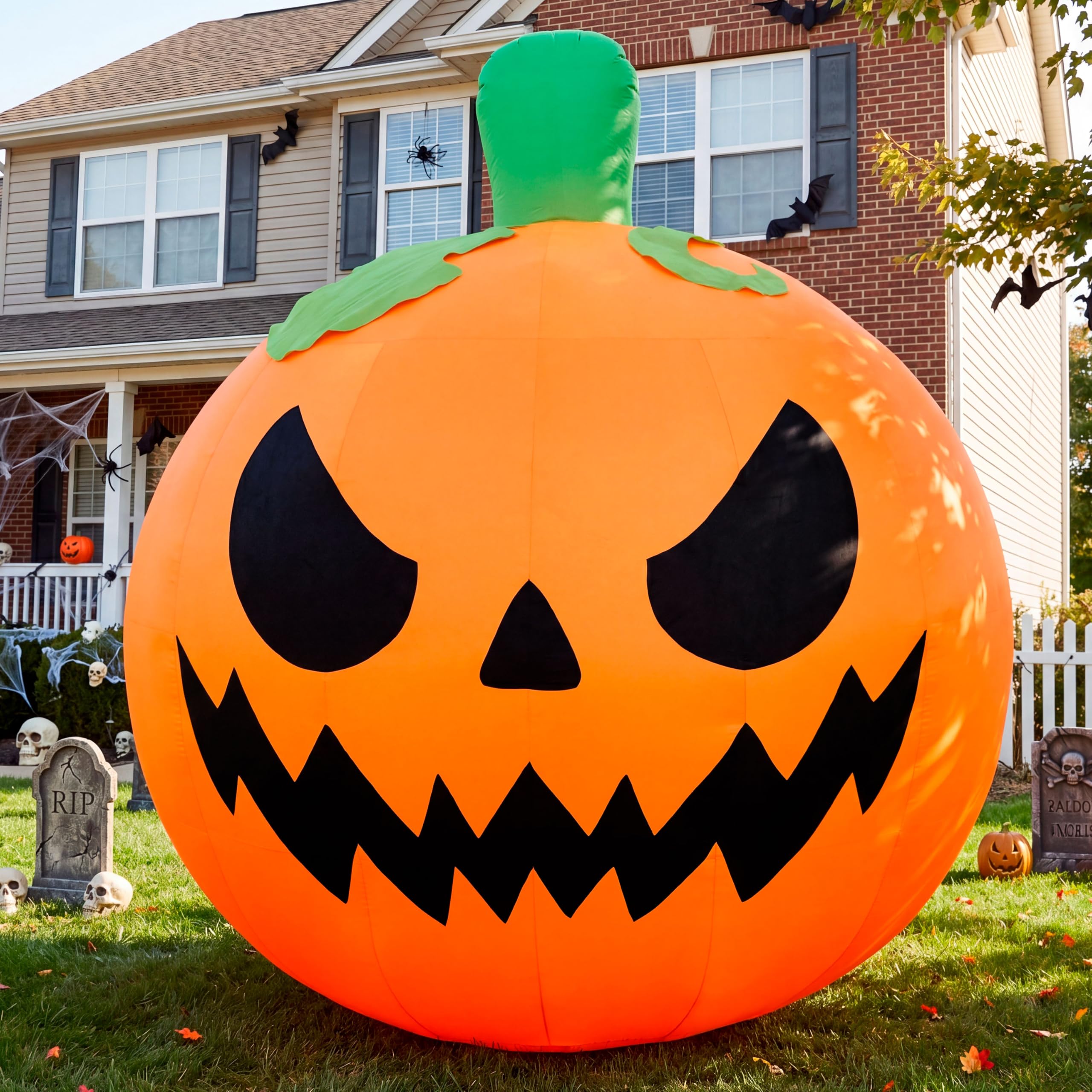 JOYIN 10FT Giant Inflatable Halloween Pumpkin with Built-in LED Lights - Image 7
