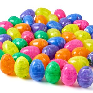 JOYIN 12 Pcs 3.15 Iridescent Printed Easter Eggs