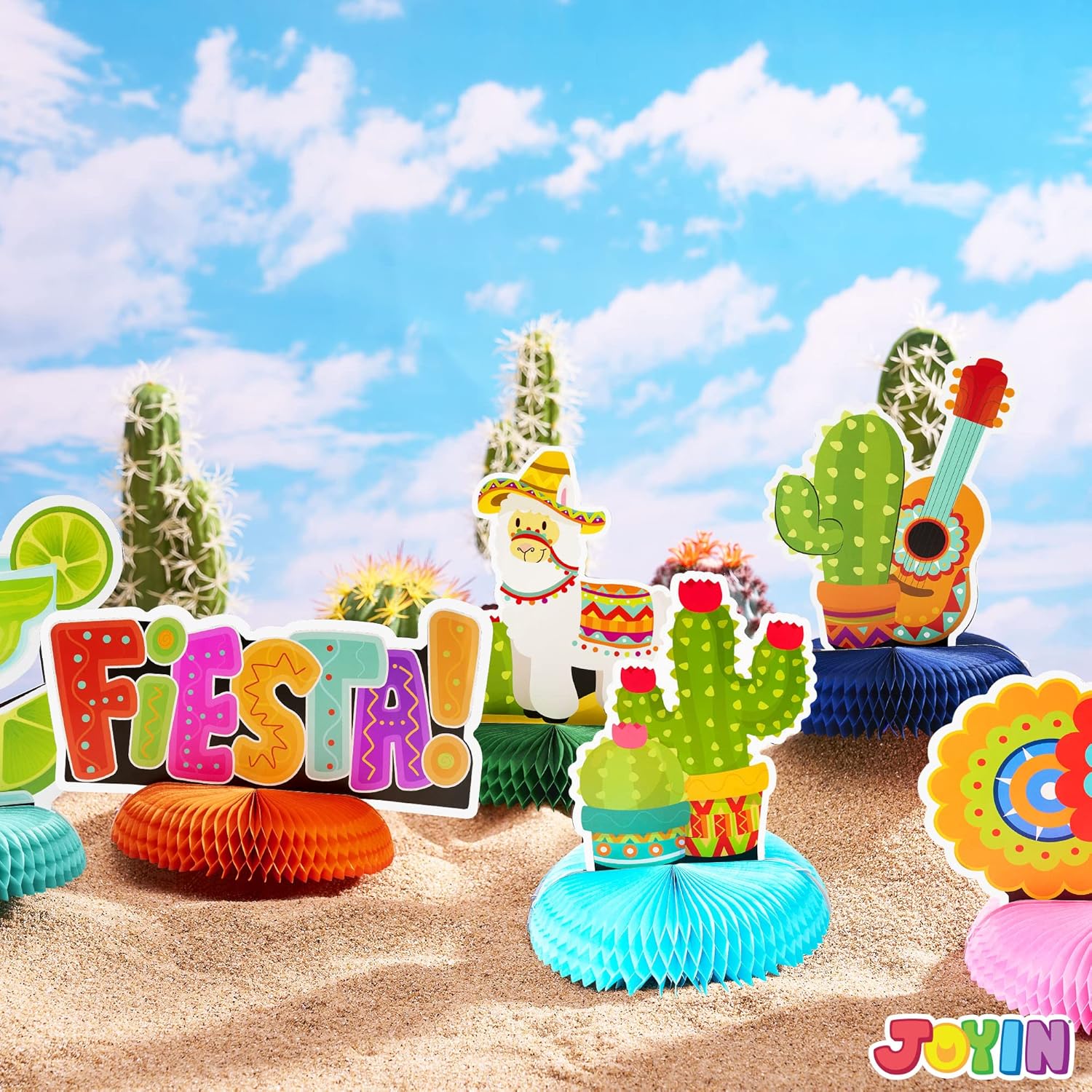 JOYIN 12 Pcs Cinco De Mayo Honeycomb Table Centerpiece - Image 7