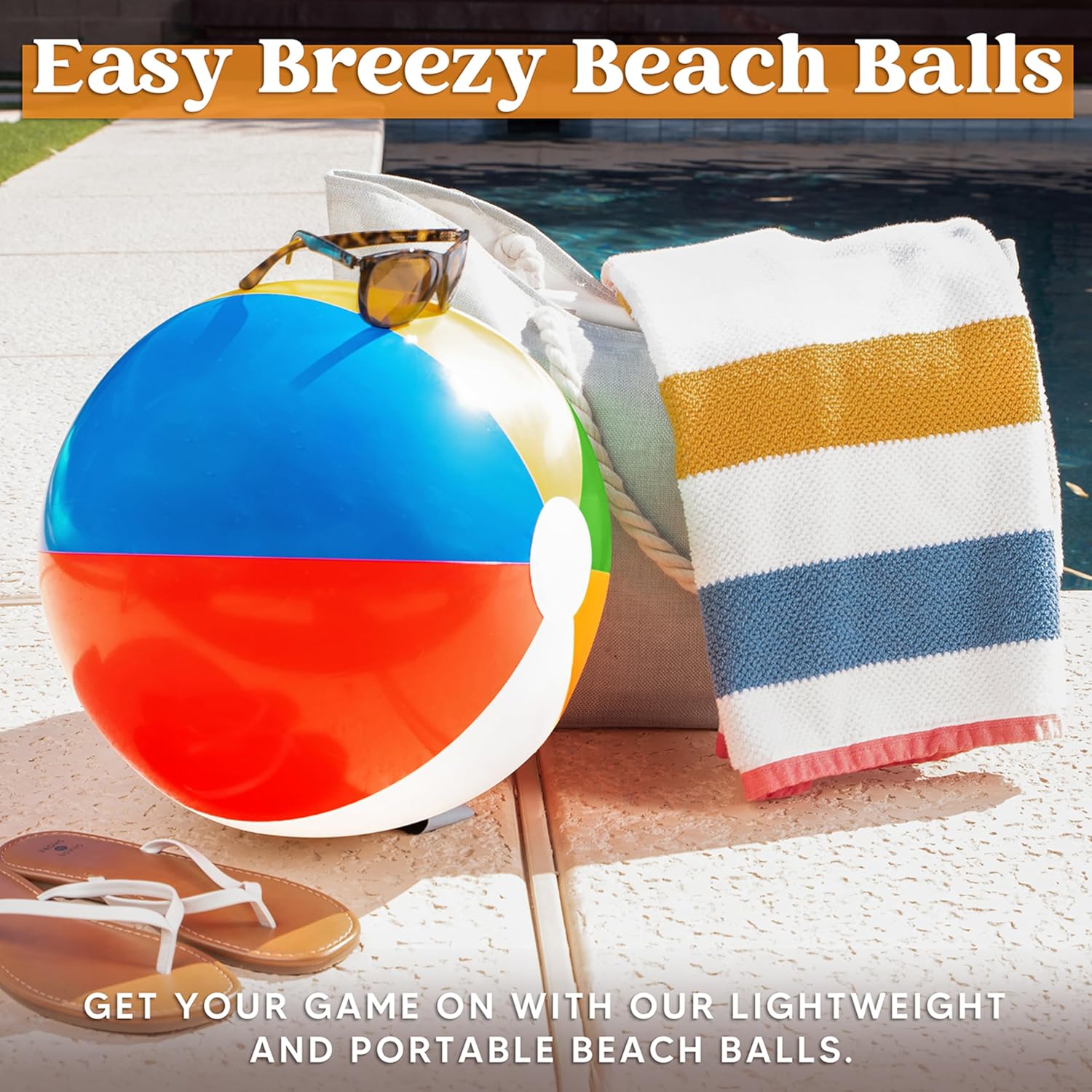 JOYIN 20 Inflatable Beach Balls (2-Pack) - Image 2