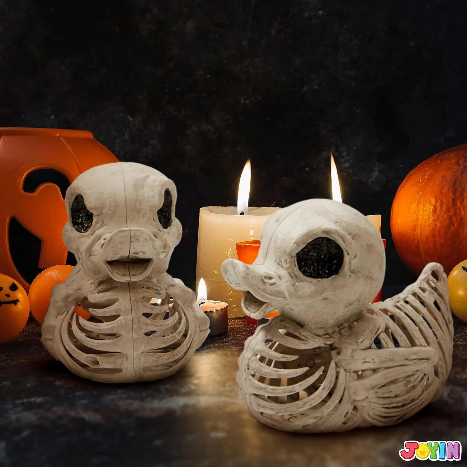JOYIN 2 PCS 4.5inHalloween Duck Skeleton Plastic Bones - Image 5