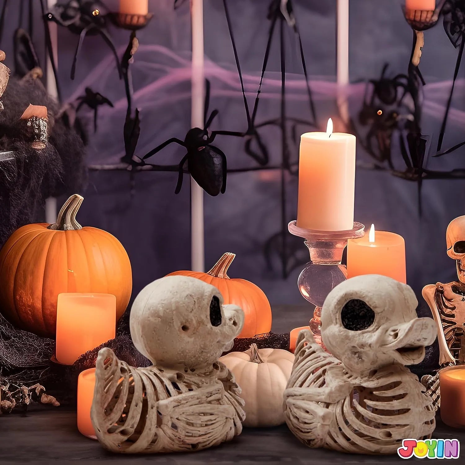 JOYIN 2 PCS 4.5inHalloween Duck Skeleton Plastic Bones - Image 6