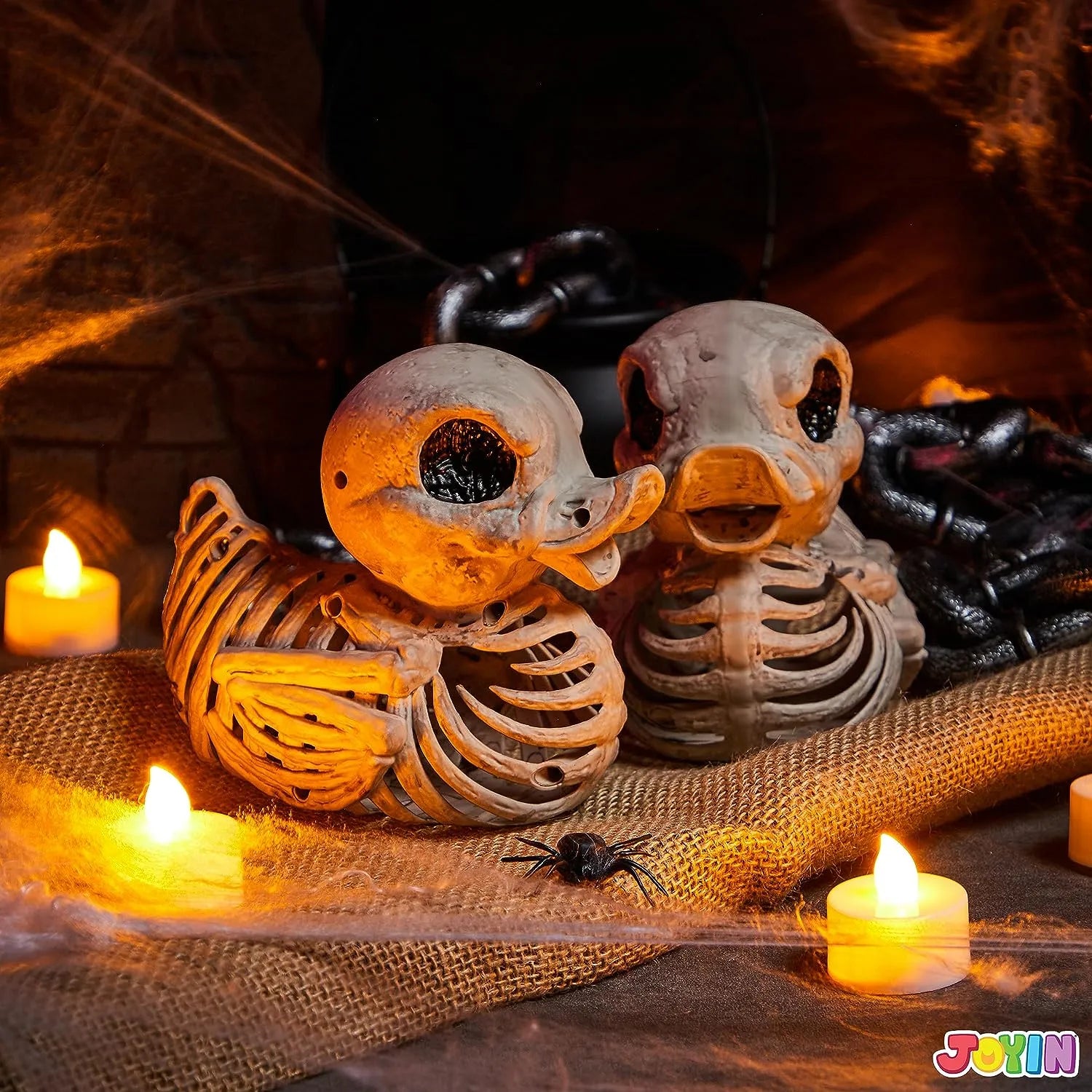 JOYIN 2 PCS 4.5inHalloween Duck Skeleton Plastic Bones - Image 7