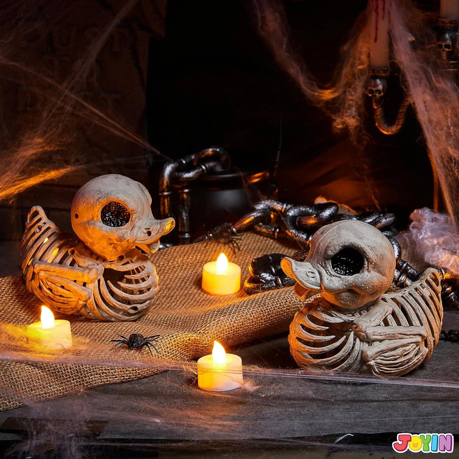 JOYIN 2 PCS 4.5inHalloween Duck Skeleton Plastic Bones - Image 8