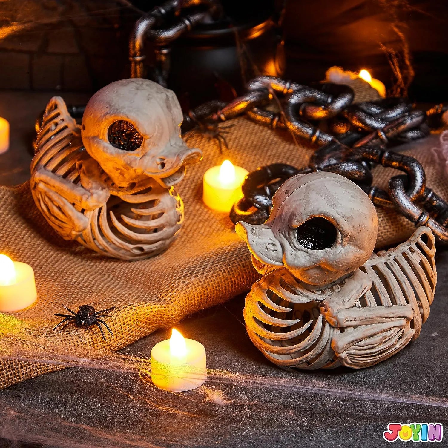 JOYIN 2 PCS 4.5inHalloween Duck Skeleton Plastic Bones - Image 9