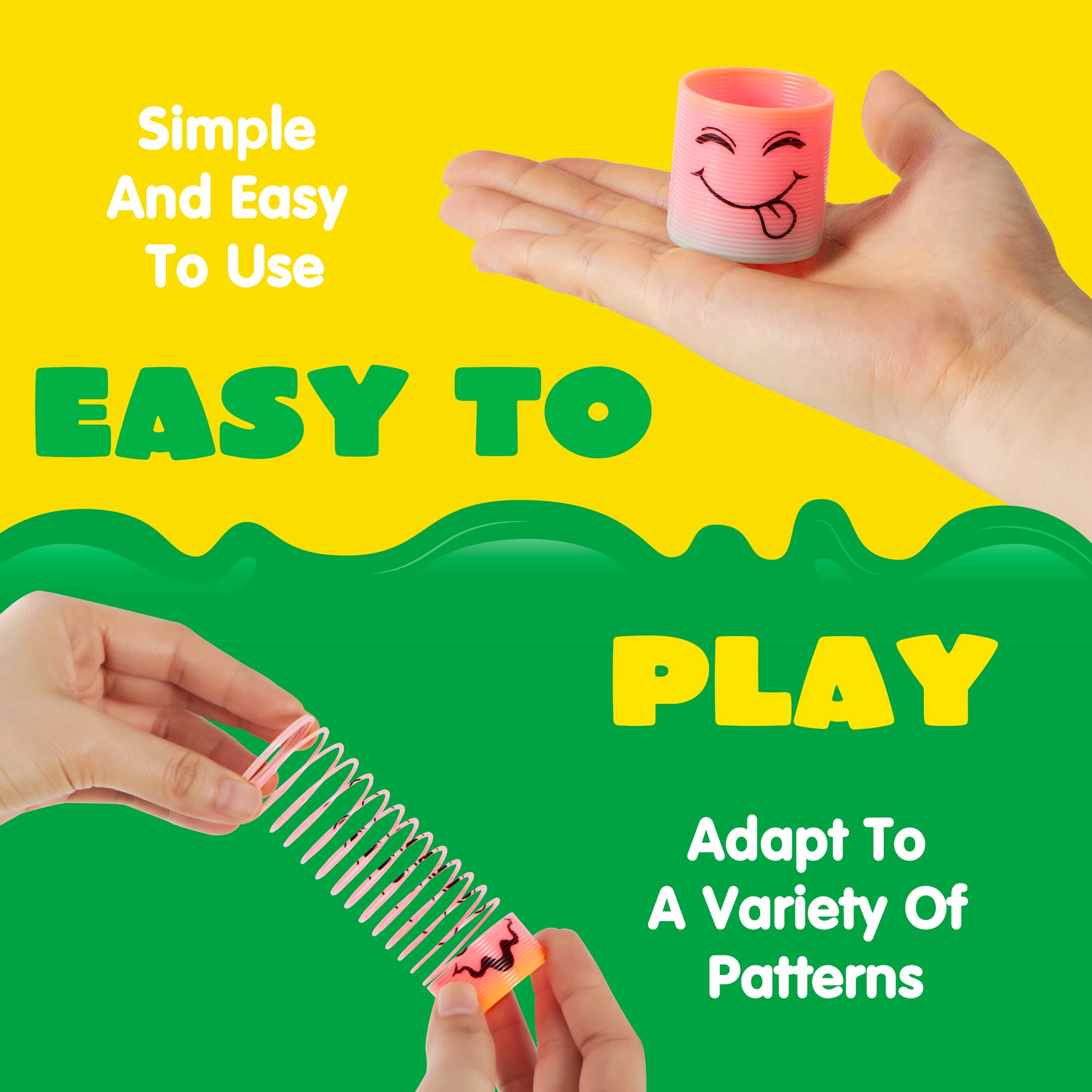 JOYIN 30 Pcs Mini Rainbow Coil Spring Fidget Toys - Image 4
