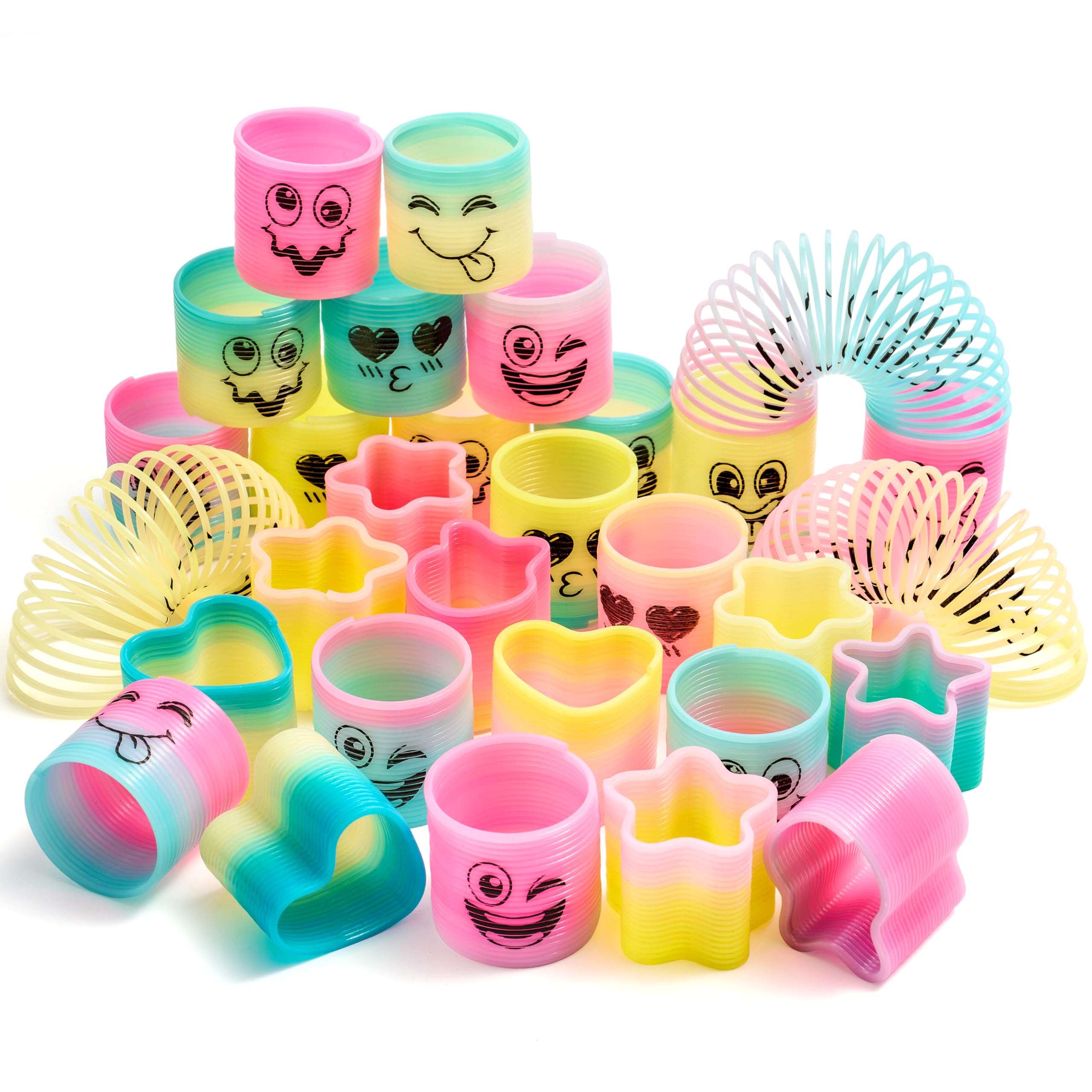JOYIN 30 Pcs Mini Rainbow Coil Spring Fidget Toys - Image 8