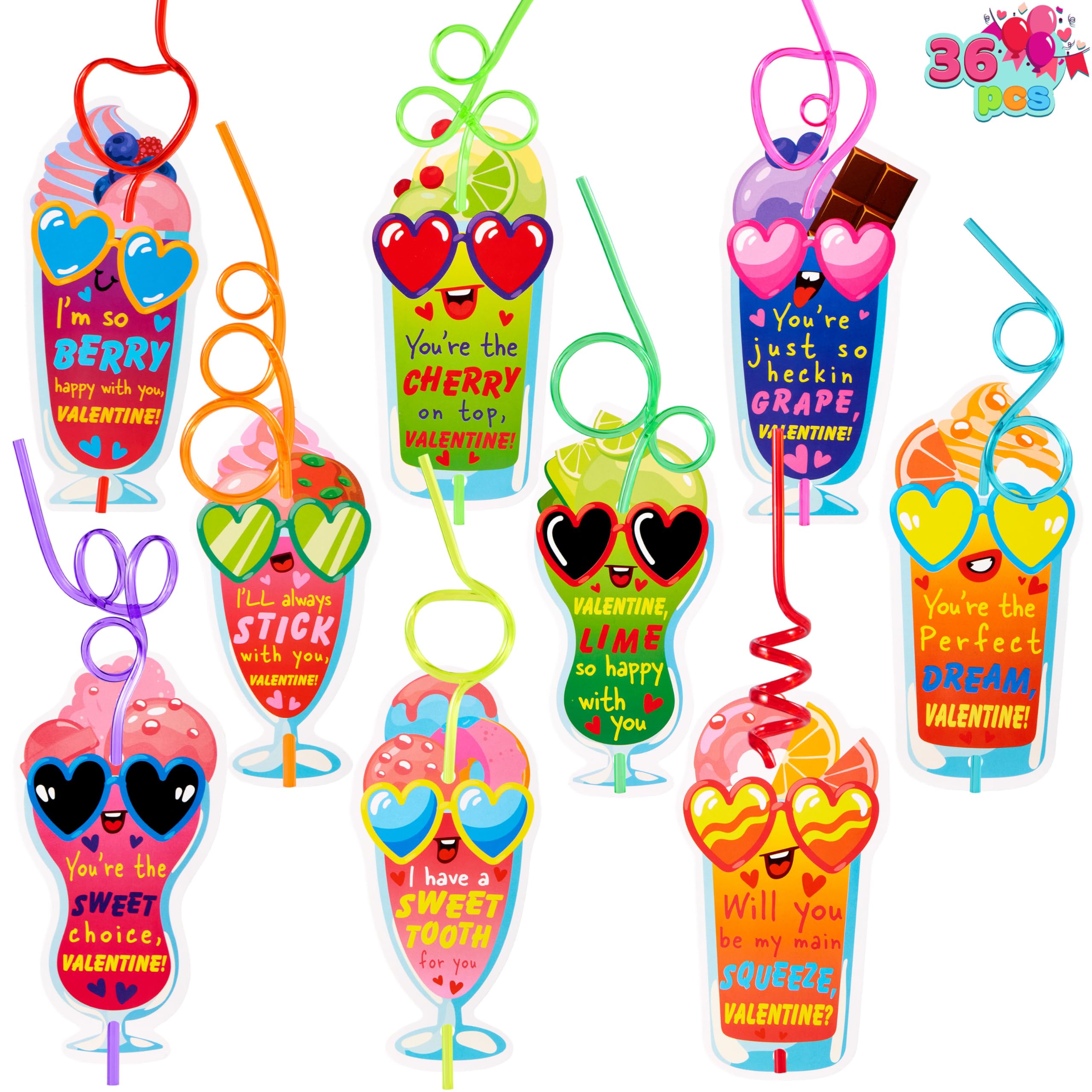Joyin 24-Pack Valentines Day Teddy Bears with Heart Cards | Bulk Classroom Party Favors, Kids Gift Exchange for Boys & Girls (Assorted Colors)
