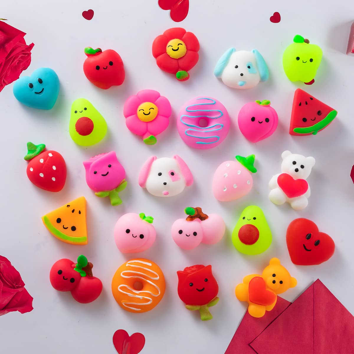 JOYIN 36 Pcs Valentines Day Mochi Squishy Toys - Image 3
