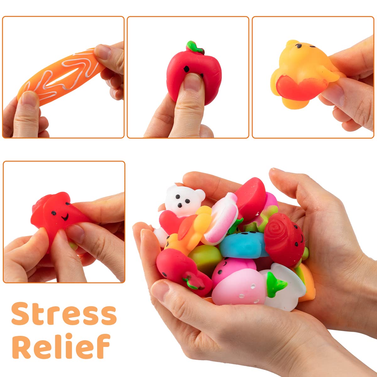 JOYIN 36 Pcs Valentines Day Mochi Squishy Toys - Image 5