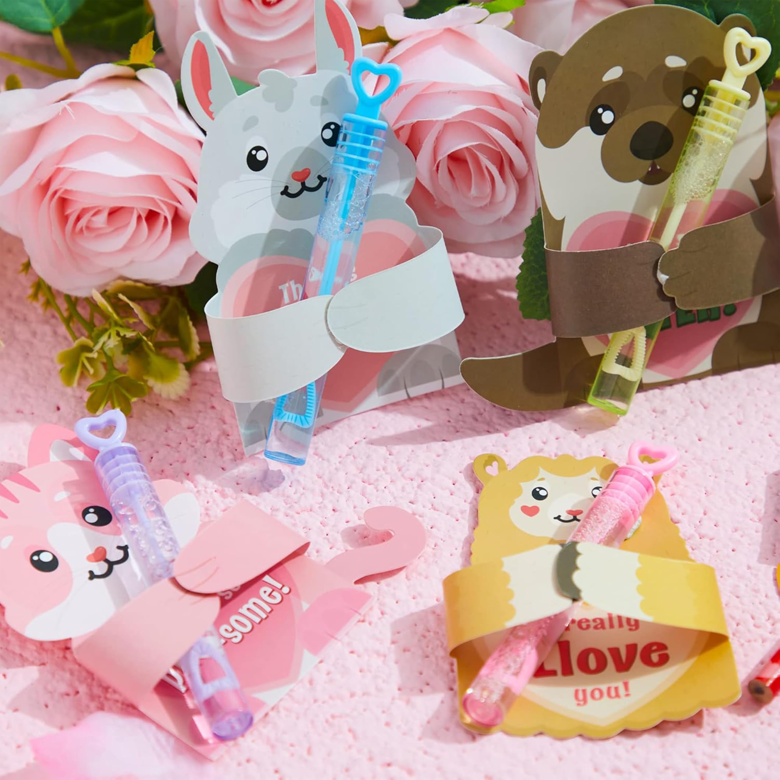 JOYIN 48 Pcs Valentine’s Greeting Cards Candy Holder Cards for Kids Holiday Reward Prizes - Image 8