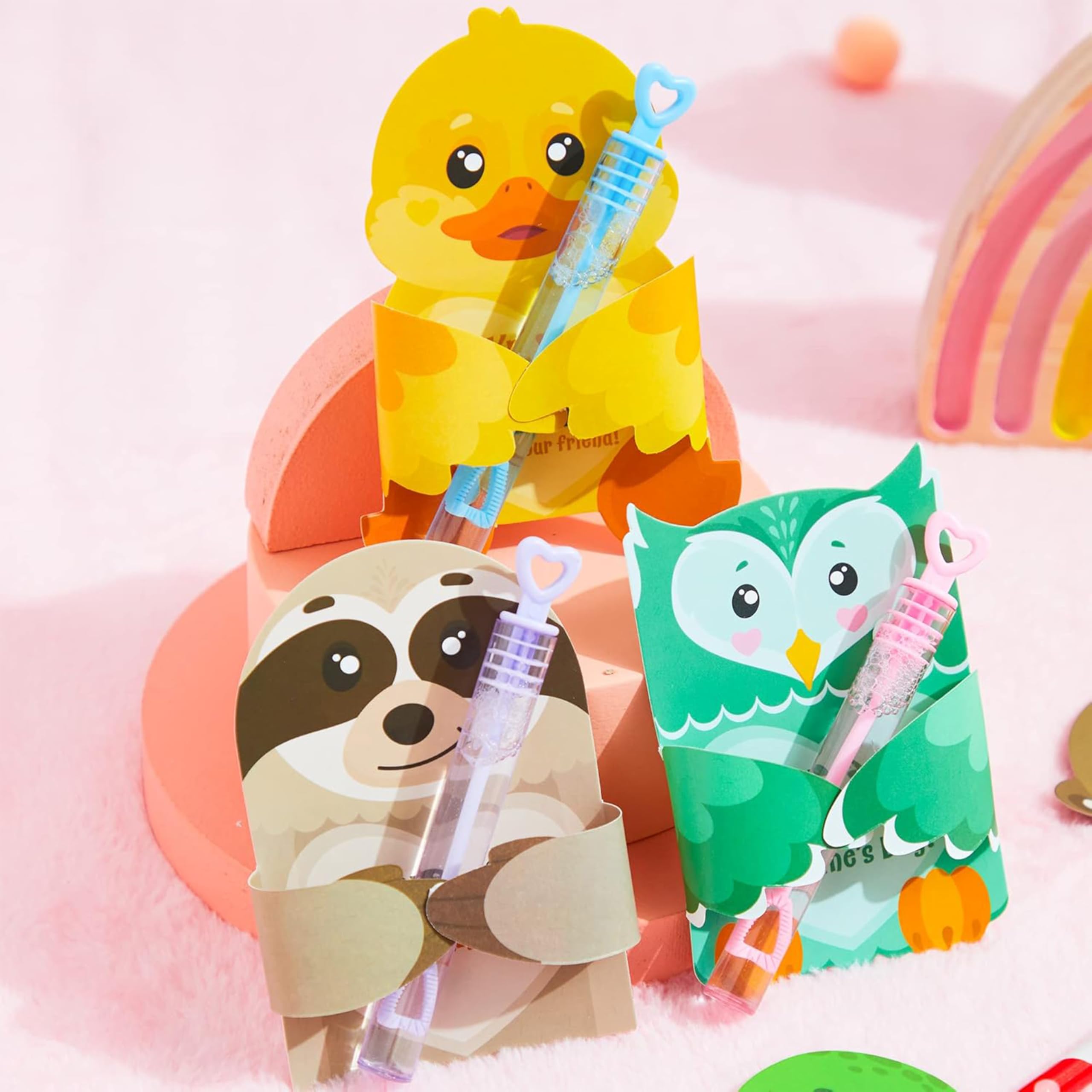 JOYIN 48 Pcs Valentine’s Greeting Cards Candy Holder Cards for Kids Holiday Reward Prizes - Image 3