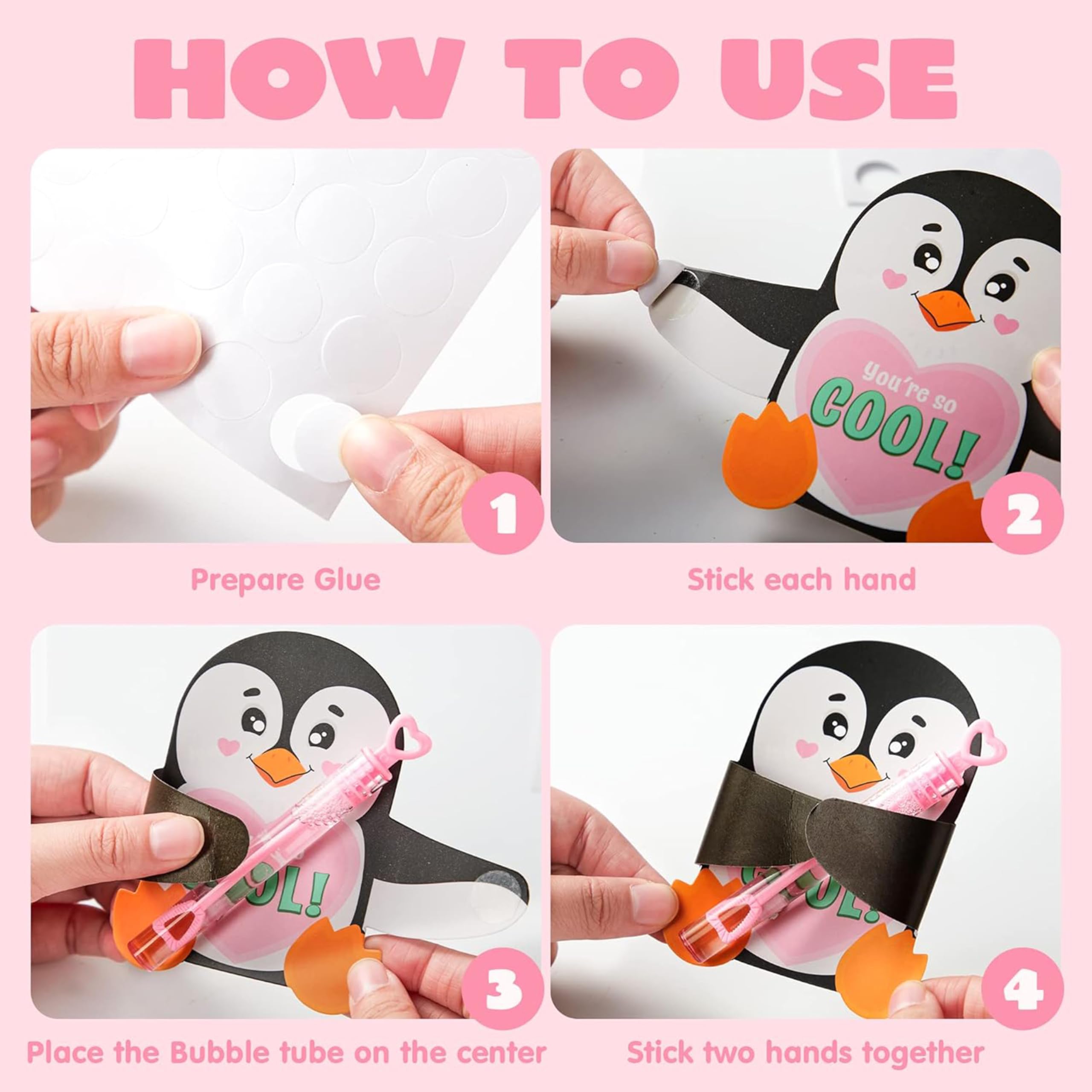JOYIN 48 Pcs Valentine’s Greeting Cards Candy Holder Cards for Kids Holiday Reward Prizes - Image 6