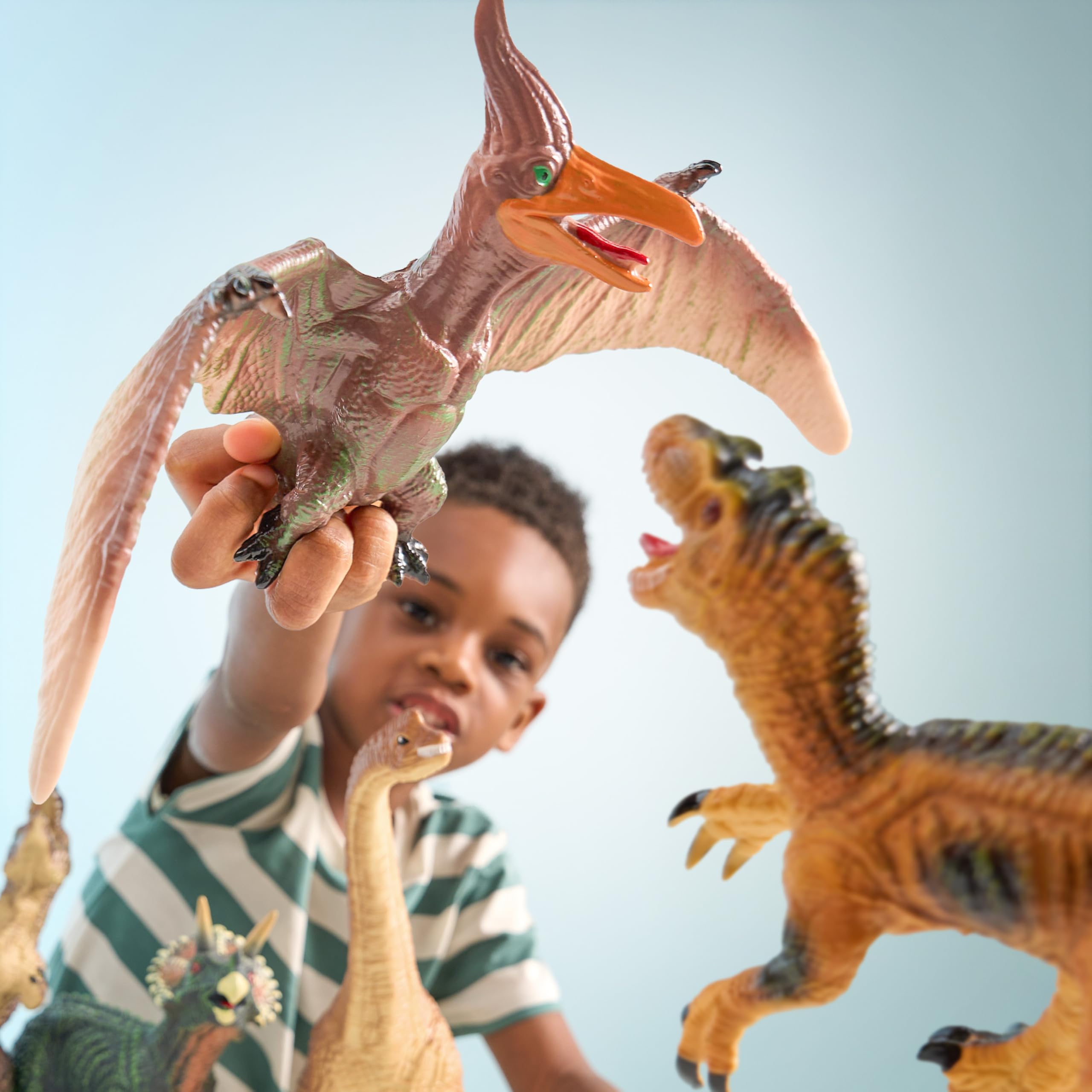JOYIN 6Pcs Big Soft Dinosaur Toys Set for Toddlers - Image 6
