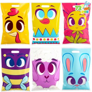 JOYIN 72 Easter Tote Bags Handles