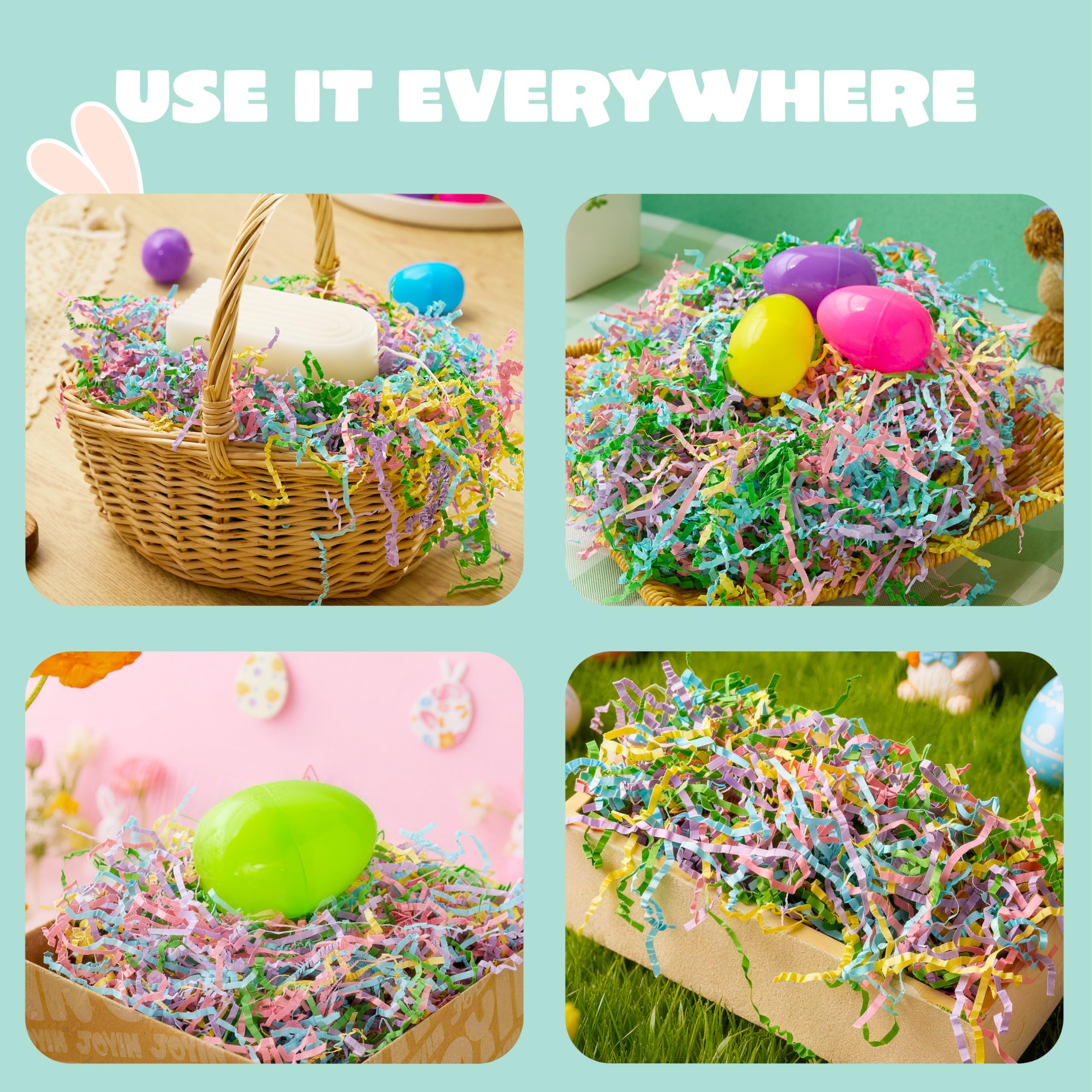 JOYIN 8 oz Easter Shredded Paper Grass - Image 4