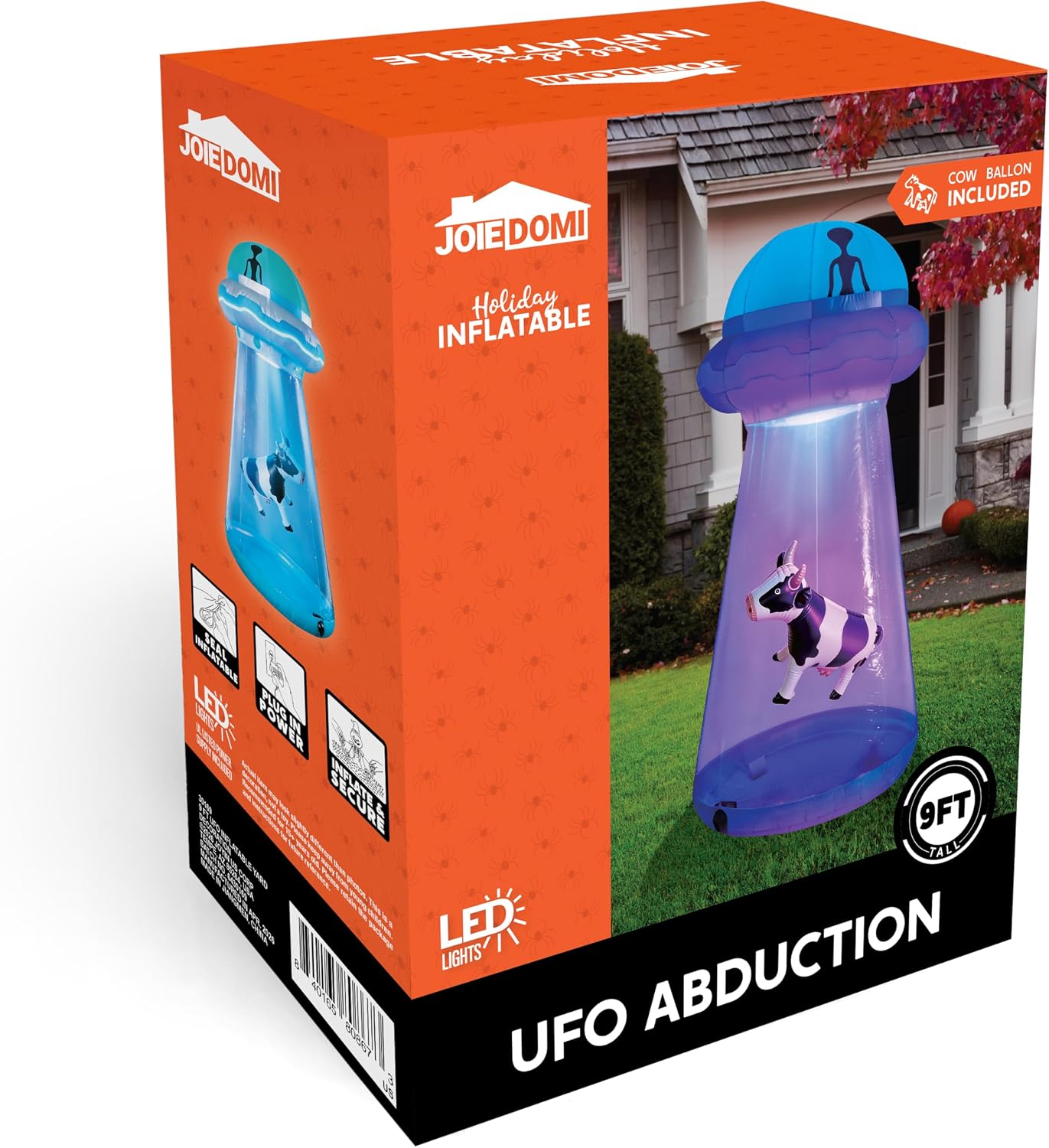 JOYIN 9 FT Giant Halloween Inflatable UFO Alien with Built-in LEDs - Image 8