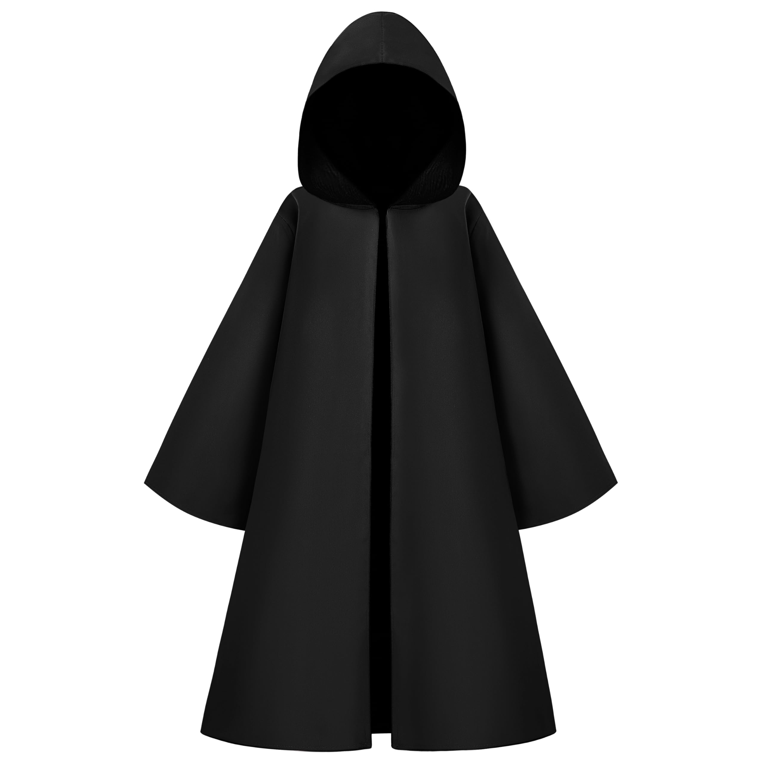 JOYIN Boys Black Hooded Cloak Knight Costume - Kids Halloween Tunic Robe