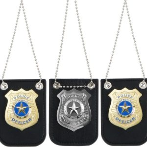 JOYIN Creations Kids Police Badge & Detective Necklace Set