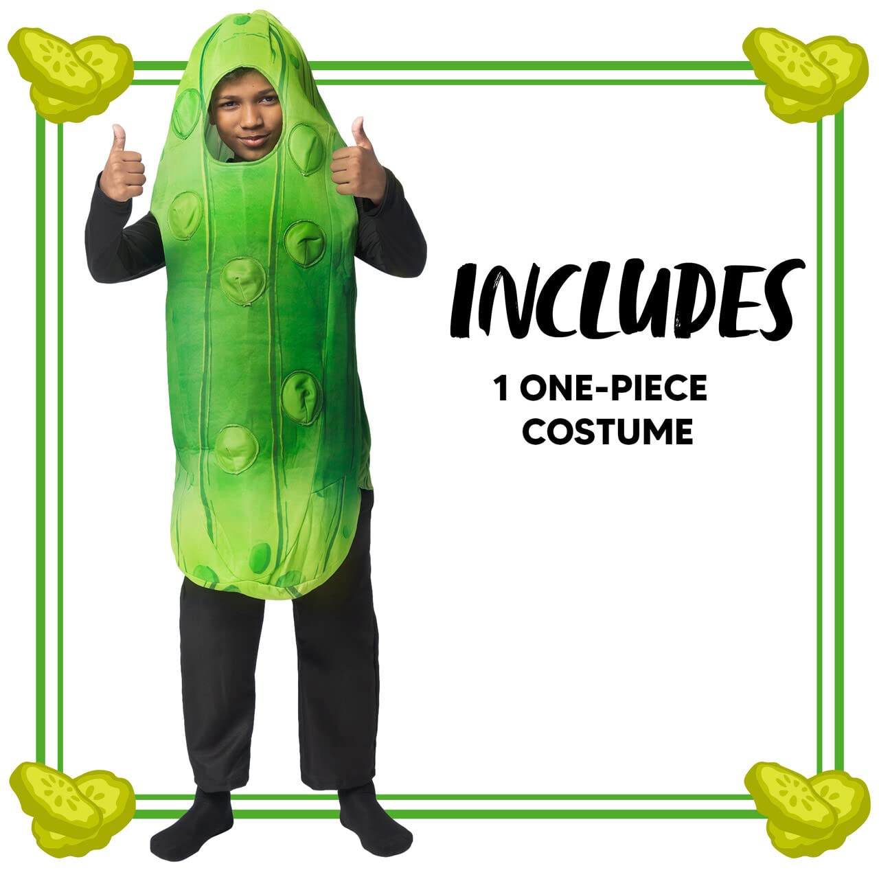 JOYIN Kids Pickle Costume - Funny Food Halloween Jumpsuit for Children - Image 3