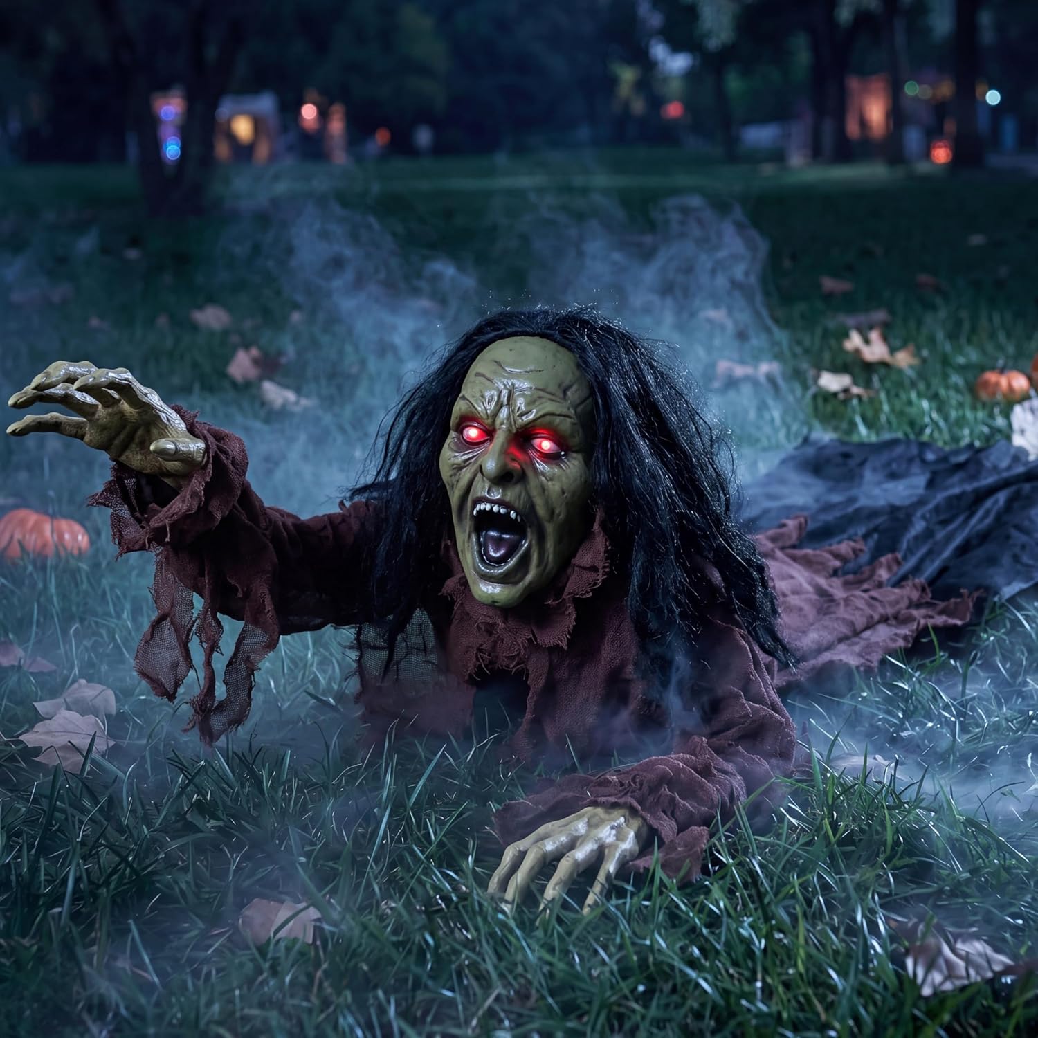 JOYIN Light-Up Crawling Zombie Groundbreaker Halloween Outdoor Decor - Image 6