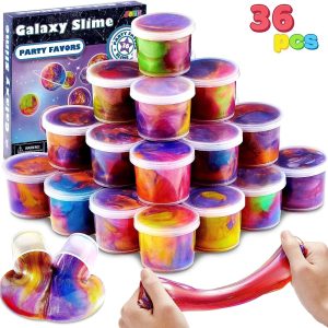 JOYIN 4 PCS Halloween Fidget Squeeze Pop Tubes Toys for Kids