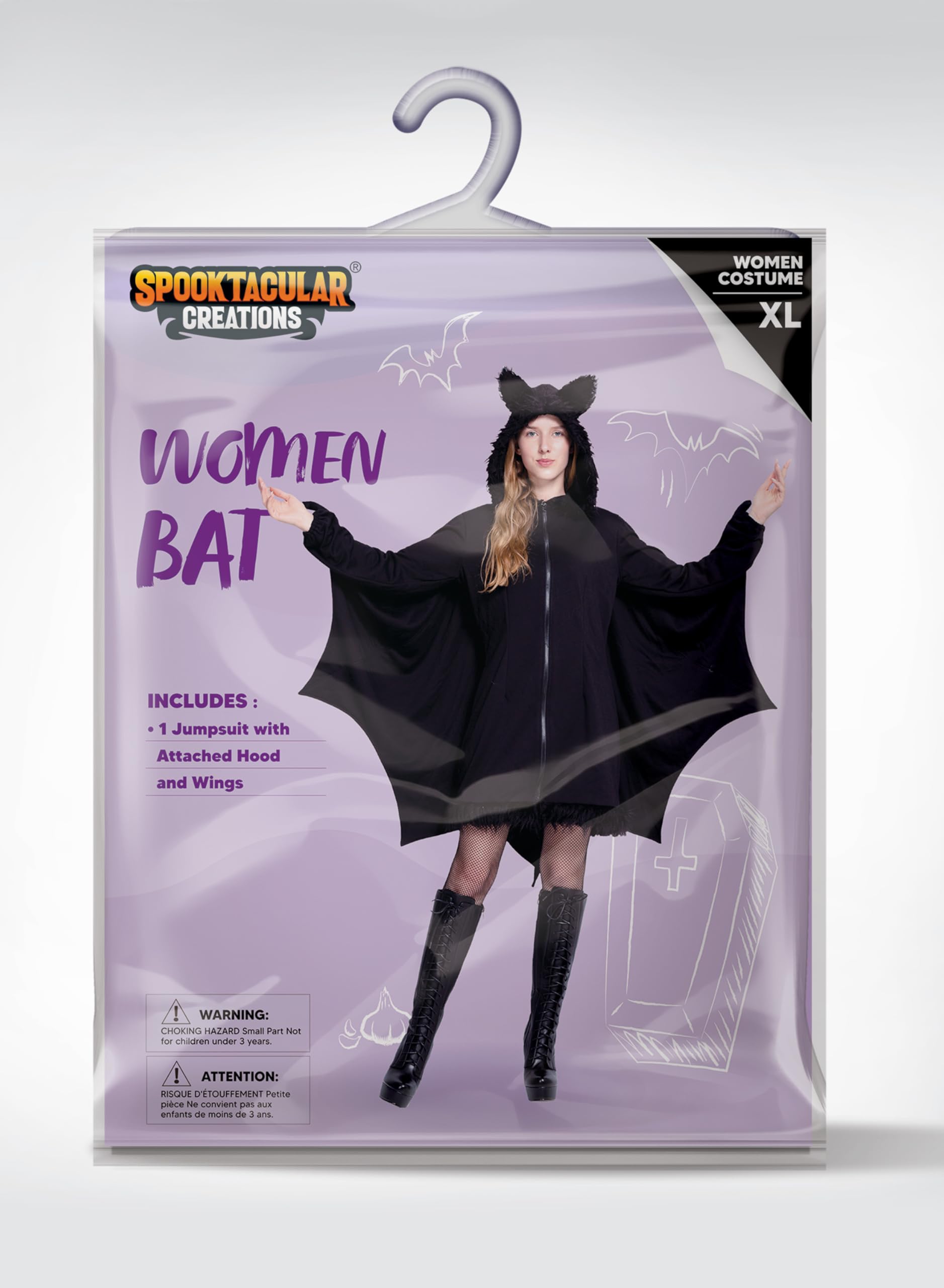 JOYIN Womens Black Bat Costume - Adult Halloween Cosplay Outfit - Image 7