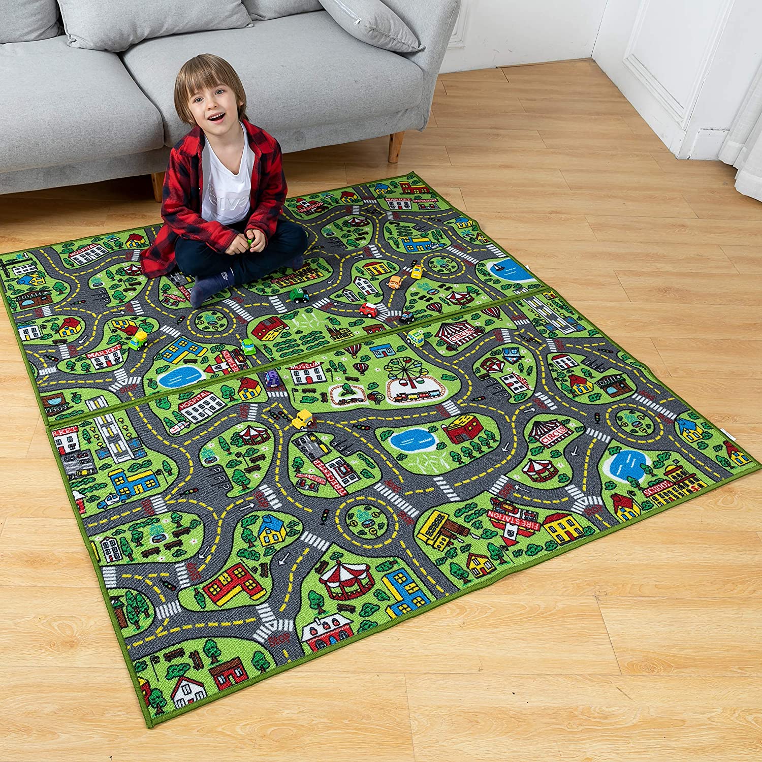 Joyin Playmat City Life Carpet Playmat, 2 Pack - Image 8