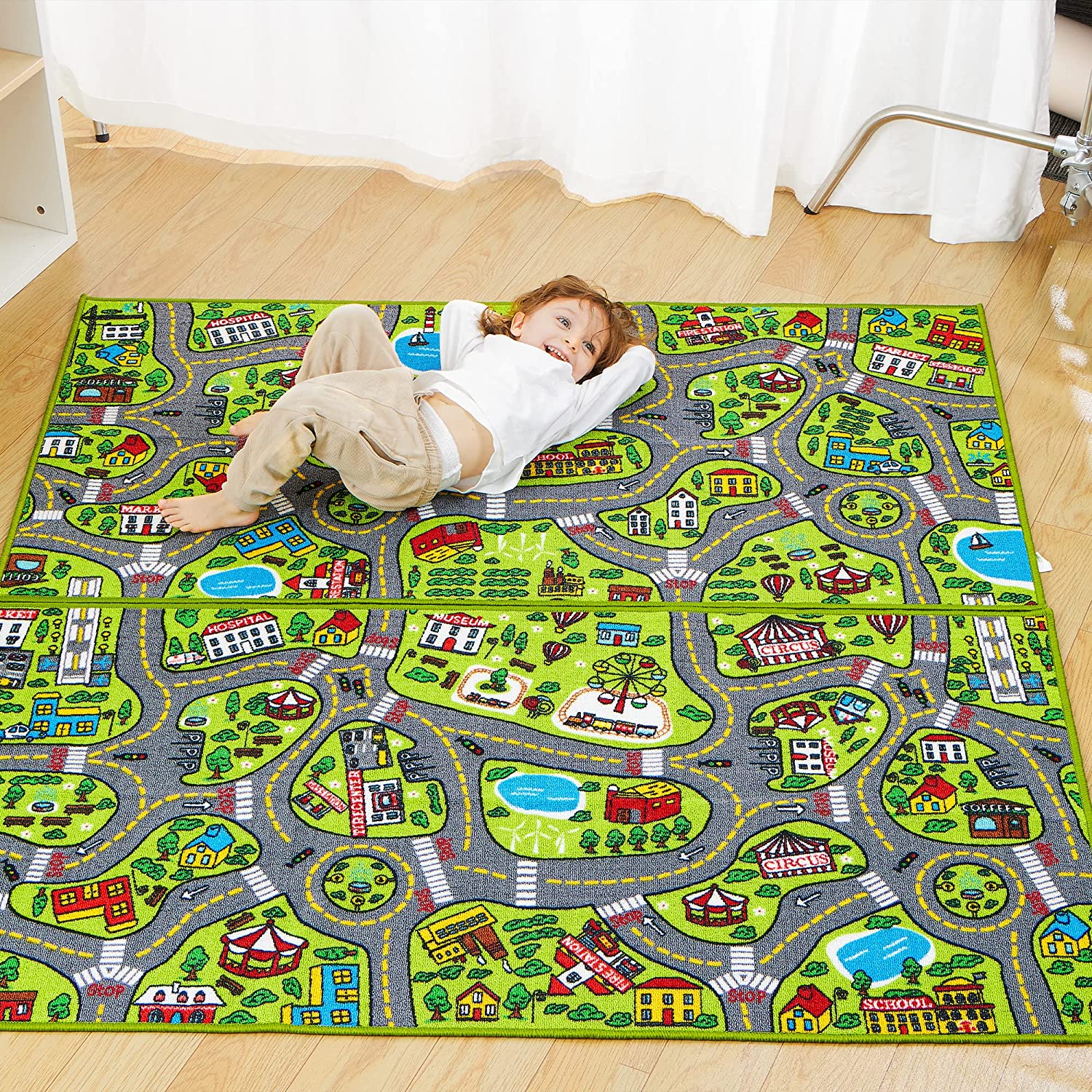 Joyin Playmat City Life Carpet Playmat, 2 Pack - Image 2