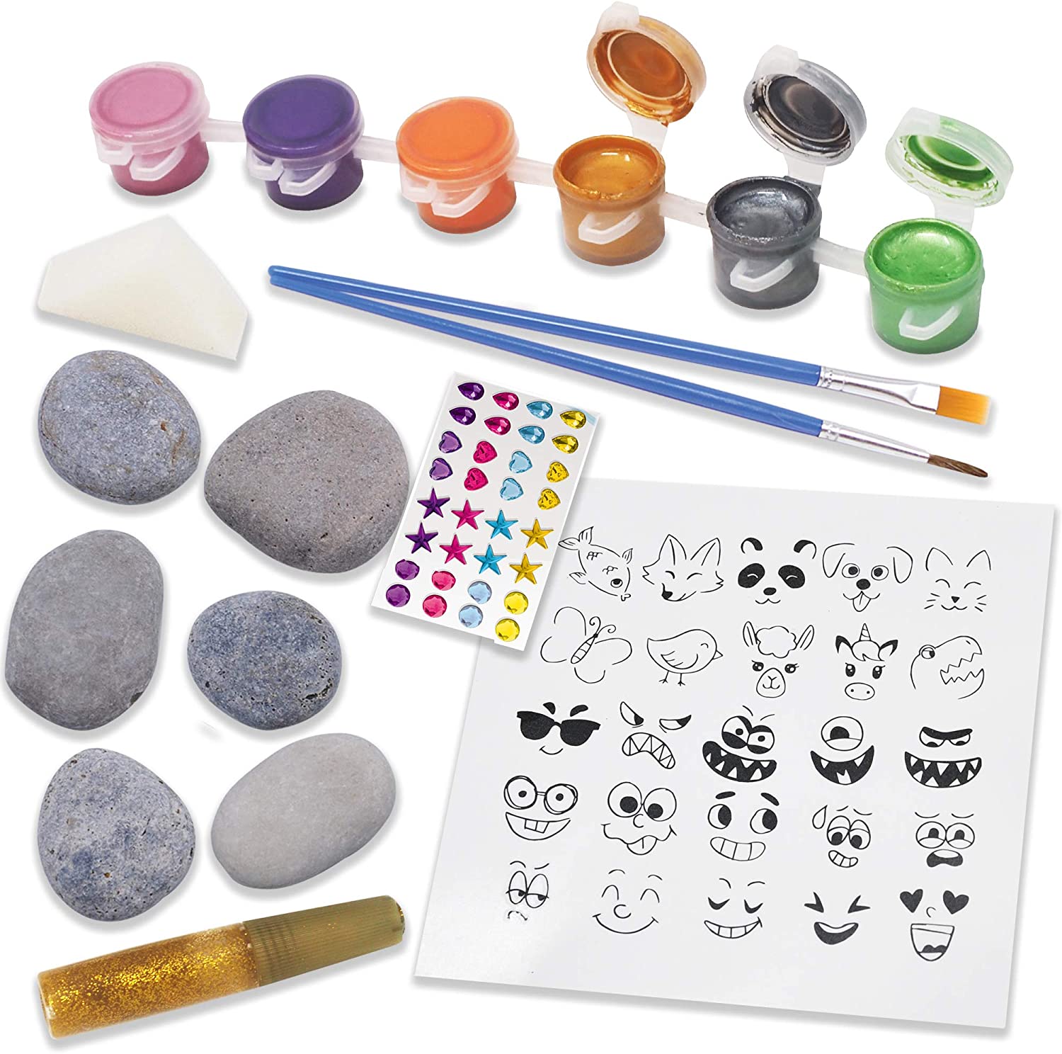 KLEVER KITS - Rock Painting Kit, 12 Rocks - Image 7