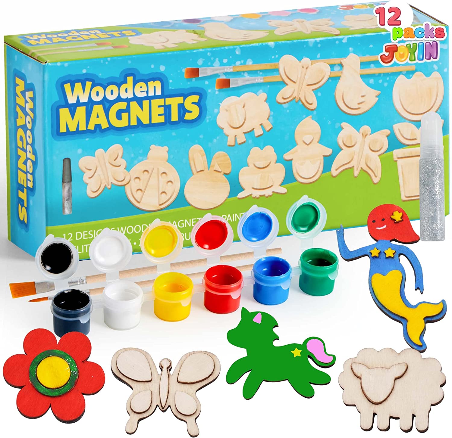 12 Pcs Wooden Magnet - KLEVER KITS - Image 2