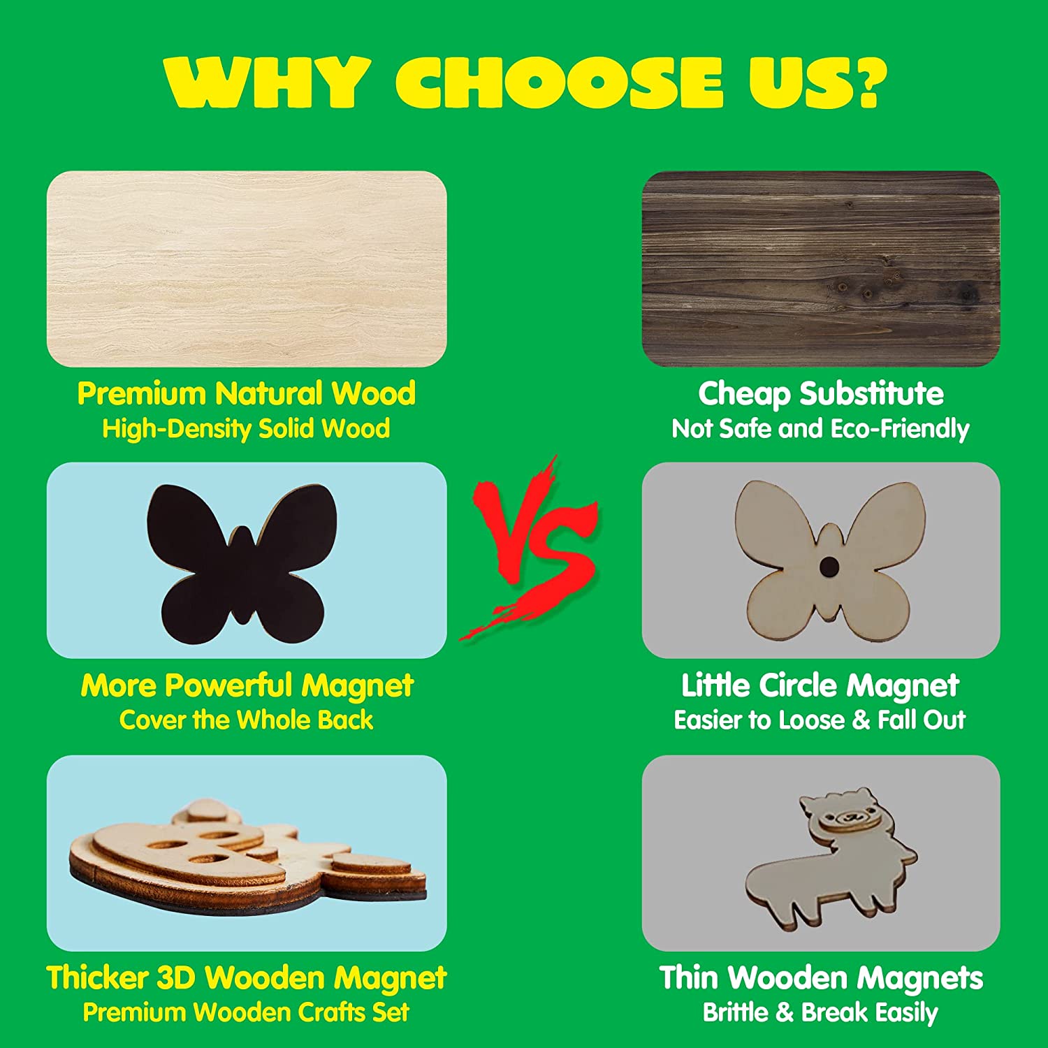12 Pcs Wooden Magnet - KLEVER KITS - Image 6