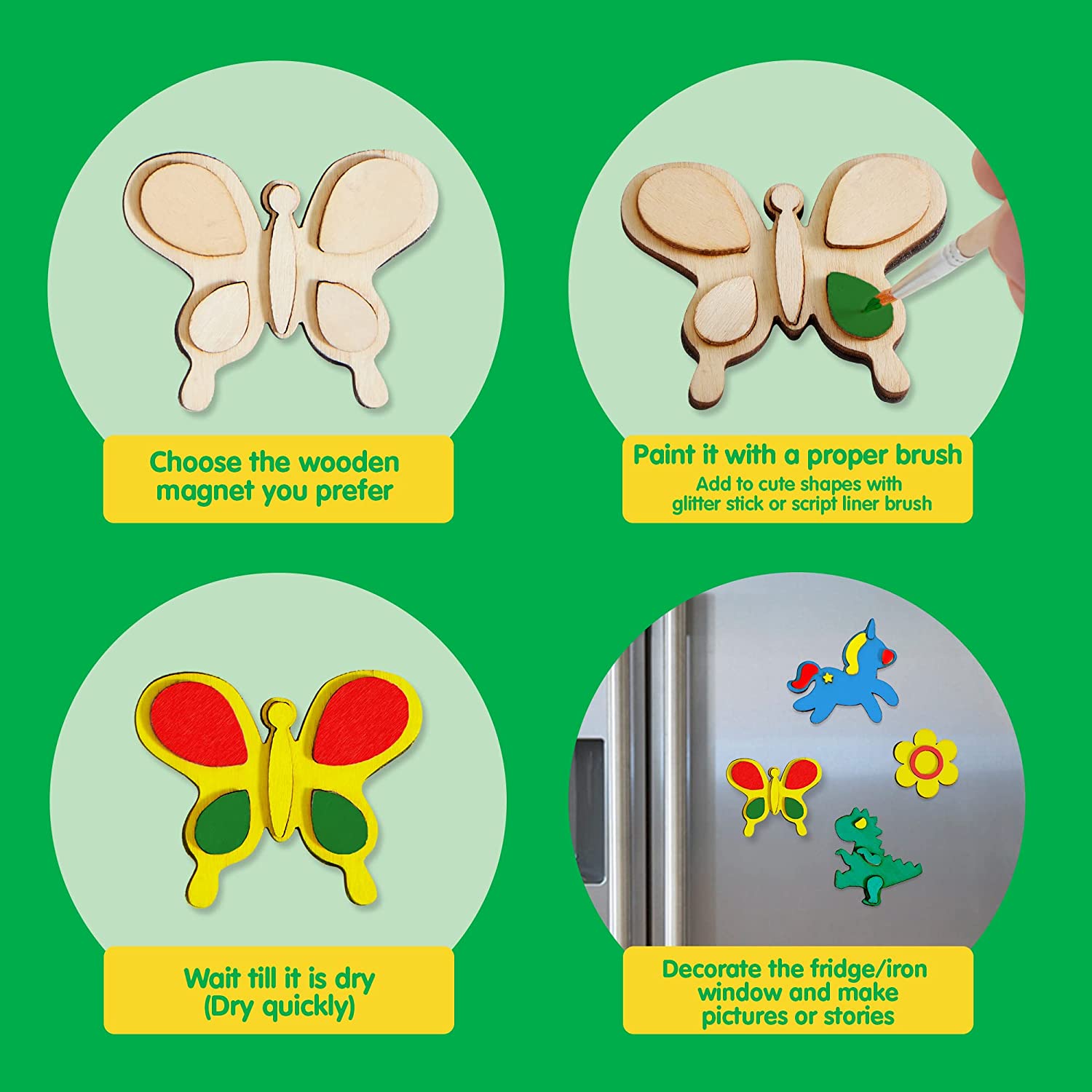 12 Pcs Wooden Magnet - KLEVER KITS - Image 7