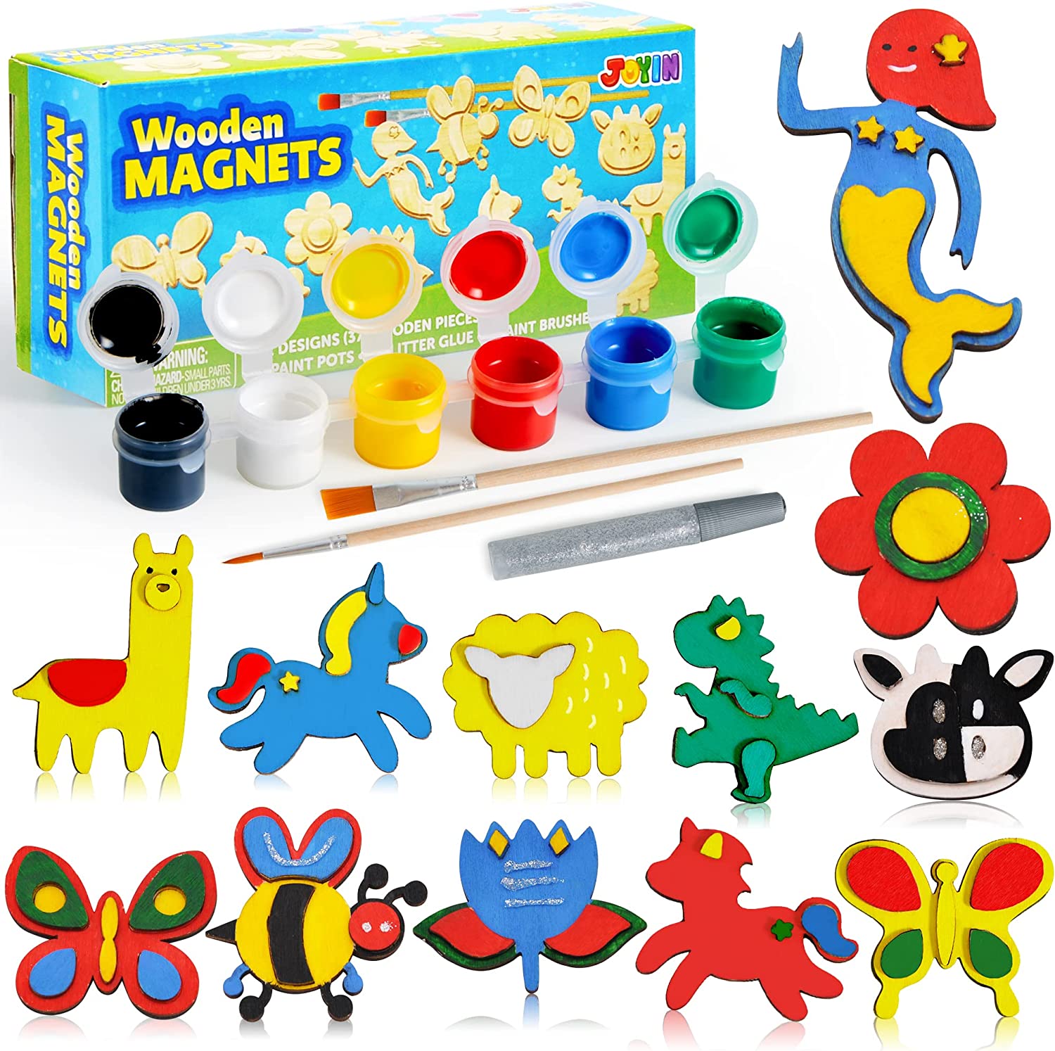 12 Pcs Wooden Magnet - KLEVER KITS