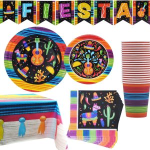 Mexican Themed Fiesta Party Supplies Set