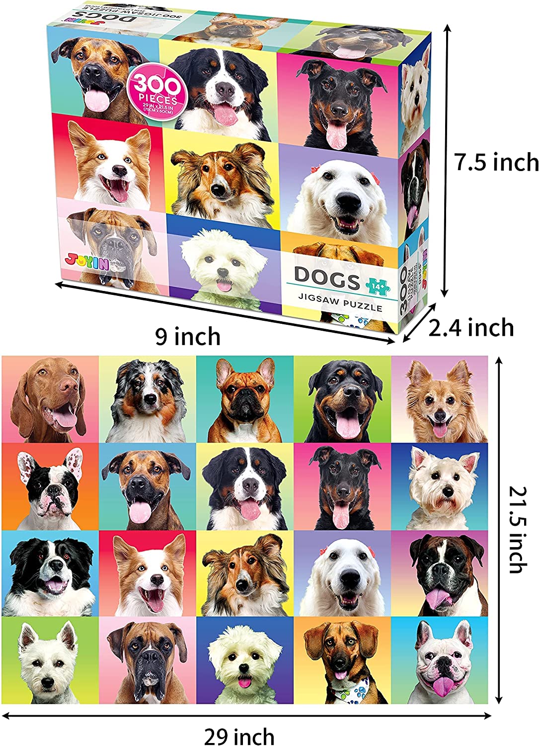 Multicolor Dogs Puzzles, 300 Pcs - Image 4