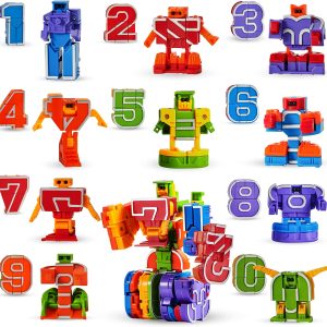 10 Pcs Number Robot Action Figure