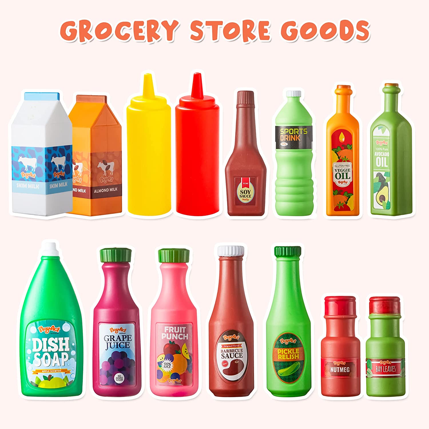 Play Food Grocery Cans, 30 Pcs - Image 2
