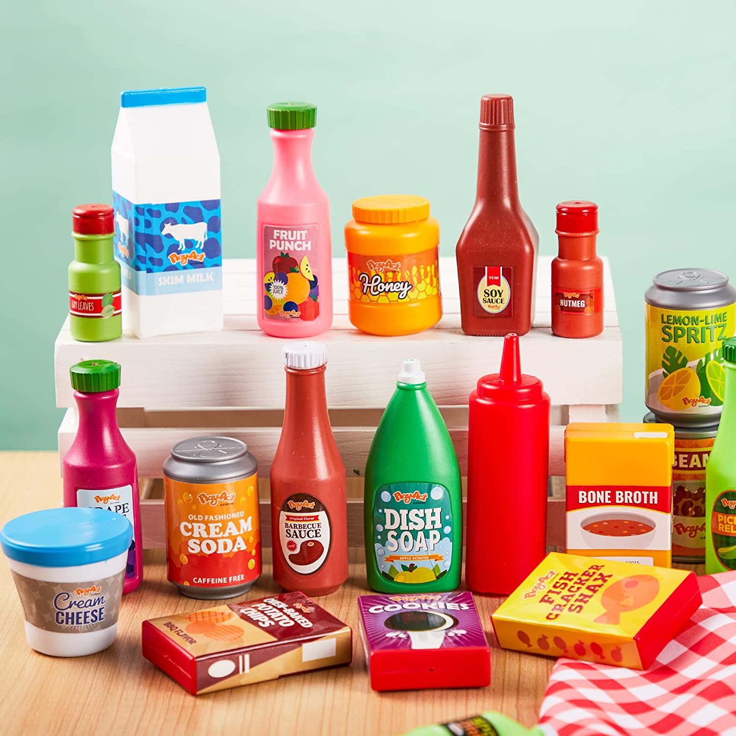 Play Food Grocery Cans, 30 Pcs - Image 6