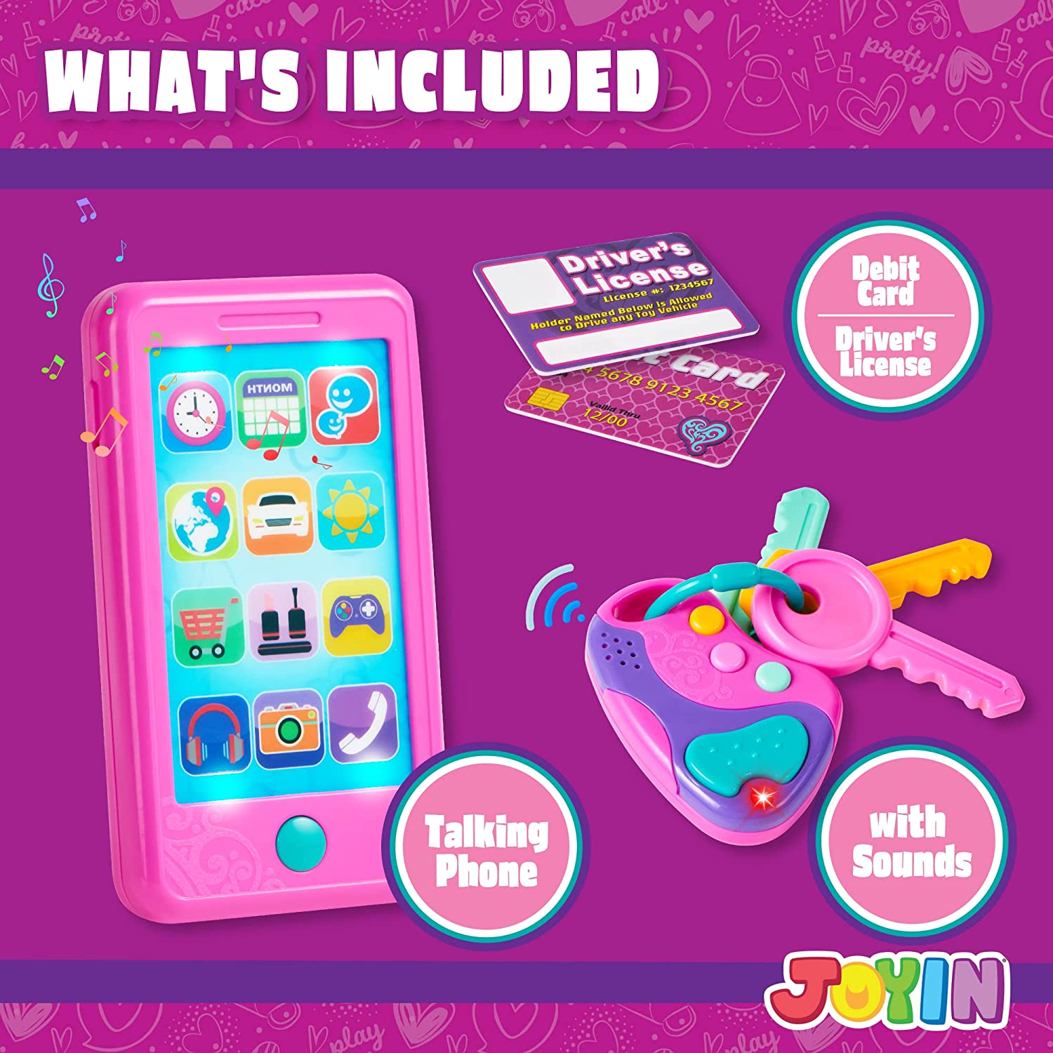 Play Smart Phone, Key Toy And Credit Cards Set - Image 2