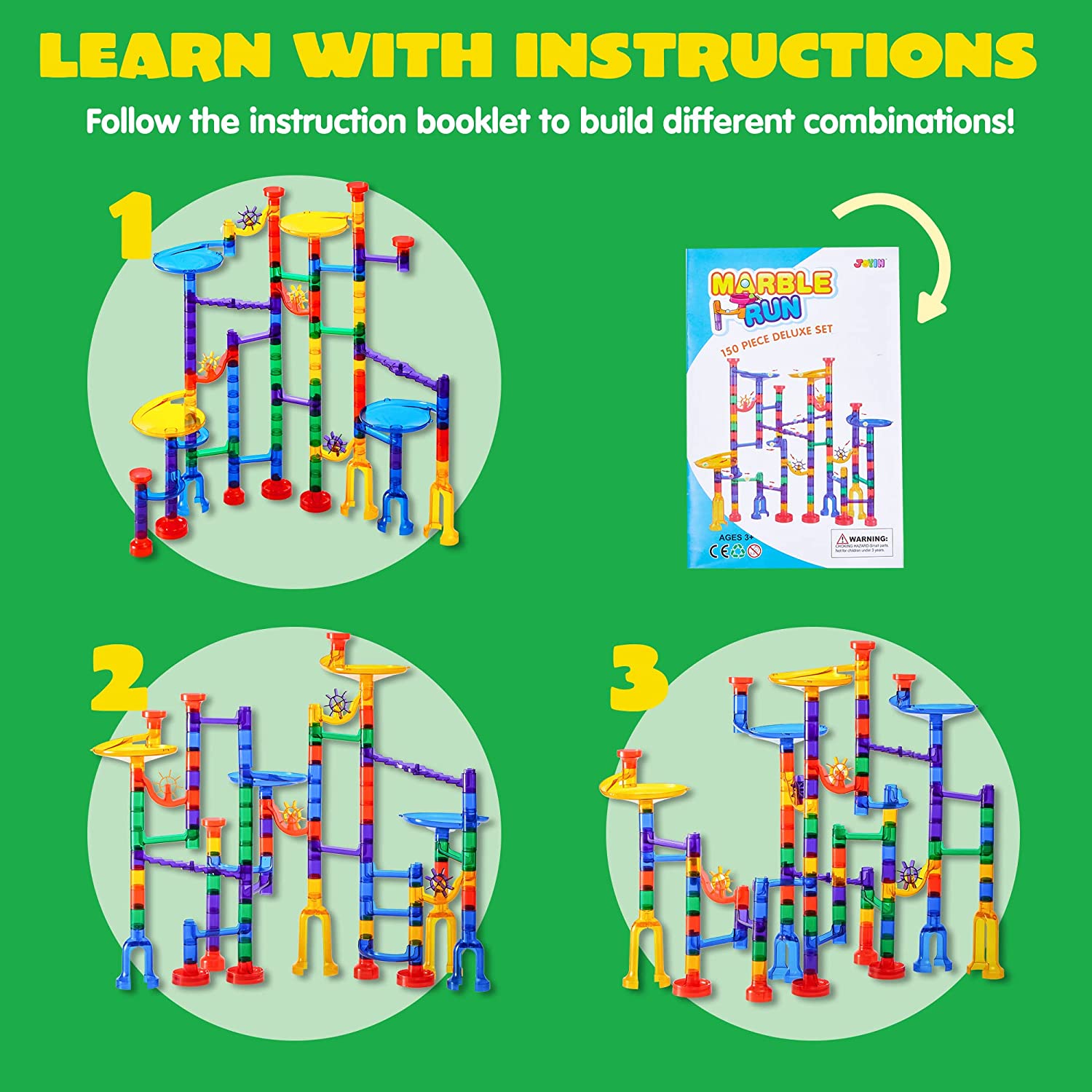 Premium Marble Run Set, 150 Pcs - Image 2