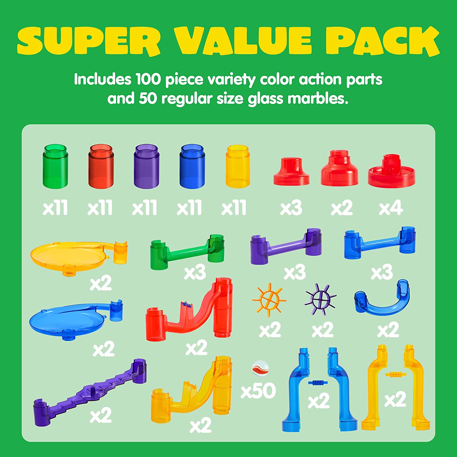Premium Marble Run Set, 150 Pcs - Image 5