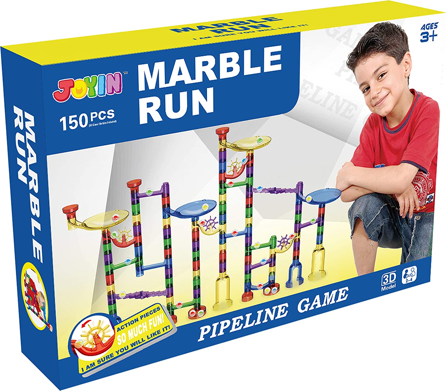 Premium Marble Run Set, 150 Pcs - Image 9