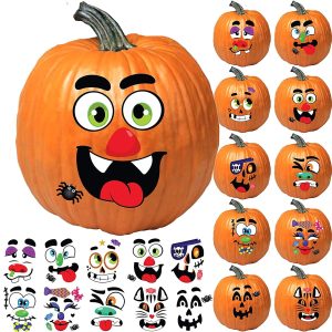 Pumpkin Decorating Stickers, 40 Pcs