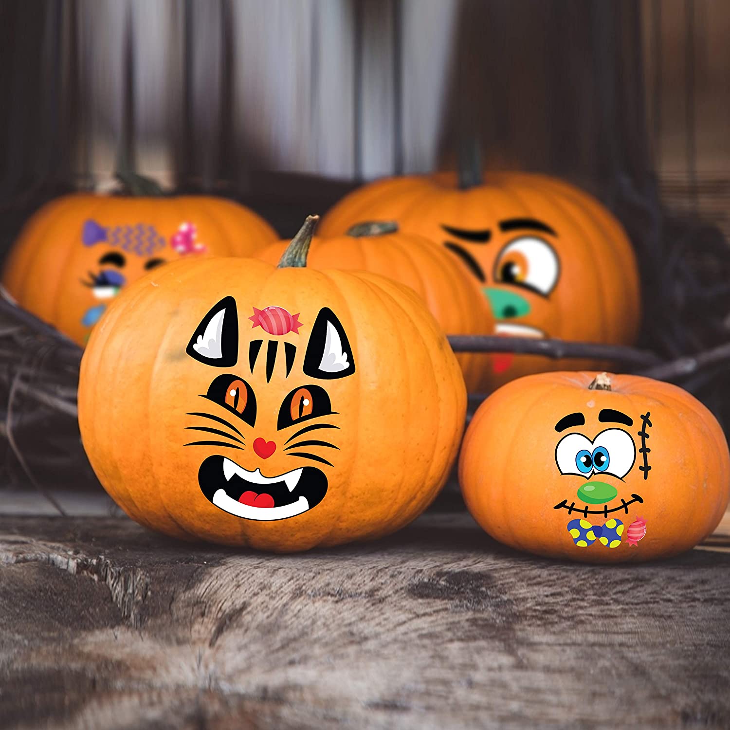 Pumpkin Decorating Stickers, 40 Pcs - Image 5