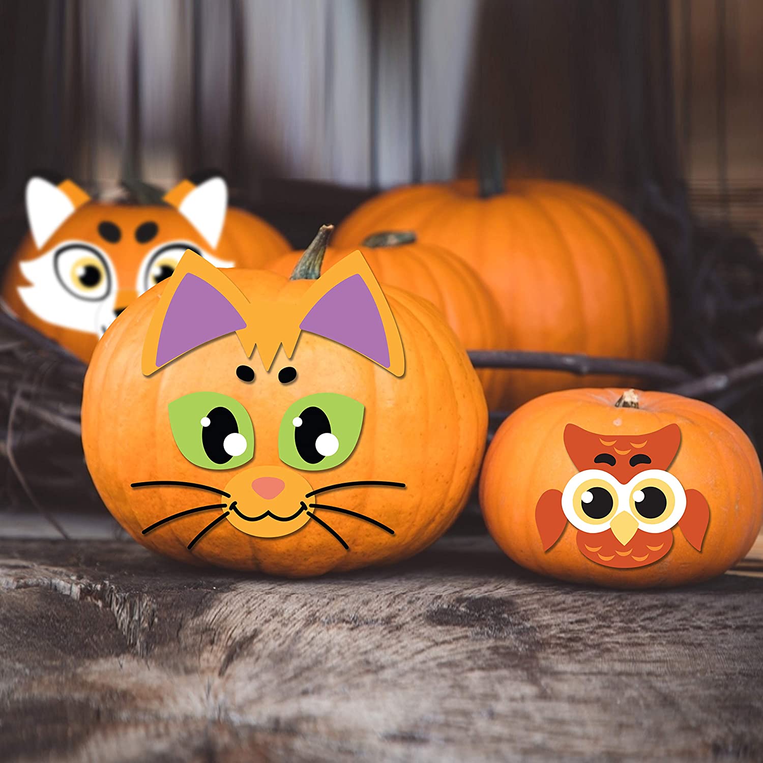 Pumpkin Foam Stickers Decoration, 18 Pcs - Image 7