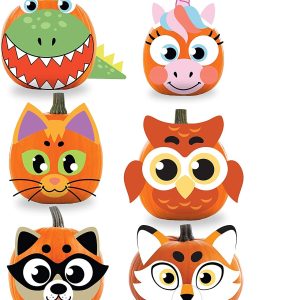 Pumpkin Foam Stickers Decoration, 18 Pcs