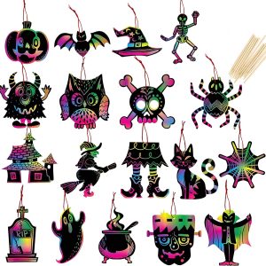 Scratch Ornaments In 18 Designs, 72 Pcs