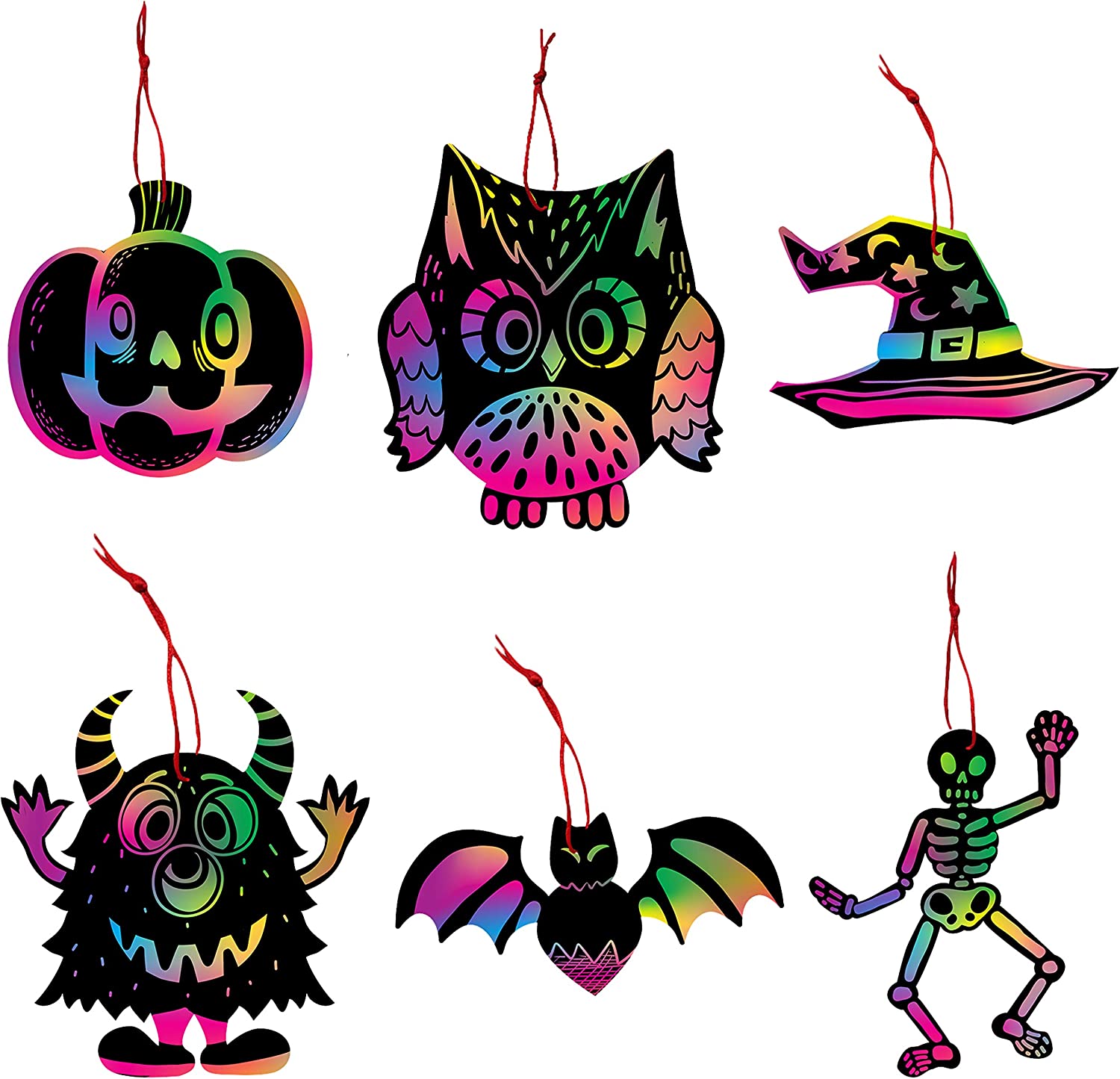 Scratch Ornaments In 18 Designs, 72 Pcs - Image 2