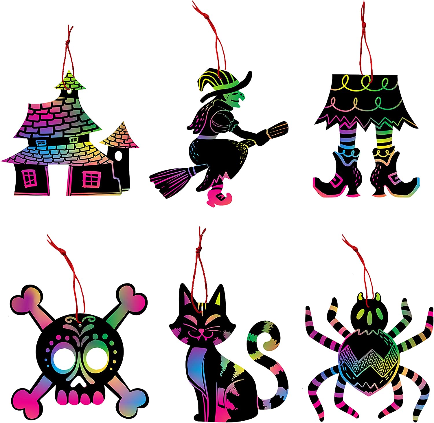 Scratch Ornaments In 18 Designs, 72 Pcs - Image 3